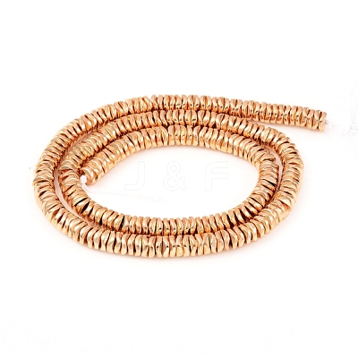 Electroplated Non-magnetic Synthetic Hematite Beads Strands G-F682-09-1