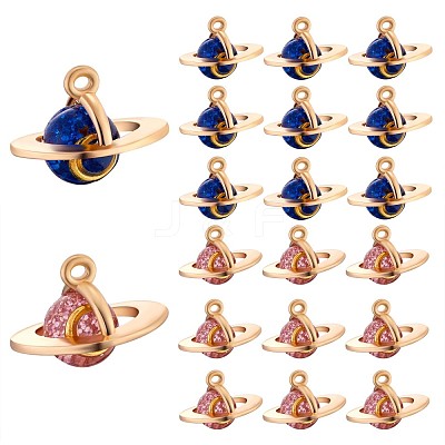 20Pcs Alloy Planets Charm Pendant 3D Planets Charm with Moon Universe Pendant for Jewelry Necklace Earring Making Crafts JX270A-1