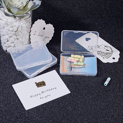 Transparent Plastic Bead Containers CON-BC0004-64-1