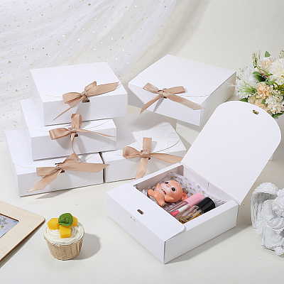 Folding Paper Gift Boxes with Ribbon CON-WH20001-11B-01-1