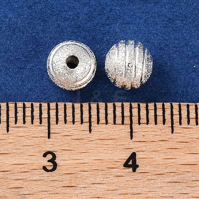 Rack Plating Brass Beads KK-Z055-01S-02-1