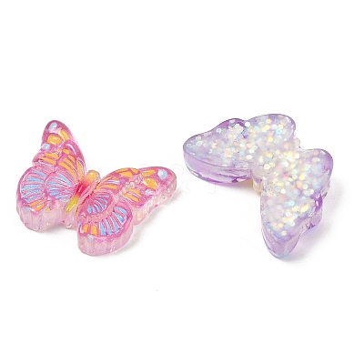 Transparent Resin Enamel Cabochons CRES-D308-04-1