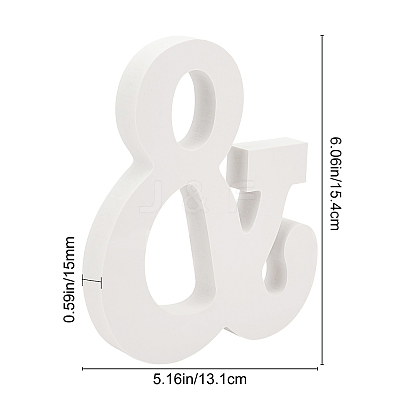 Wooden Letter Ornaments WOOD-GF0001-15-27-1