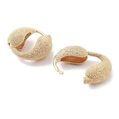 Brass Hoop Earrings KK-B082-21G-1