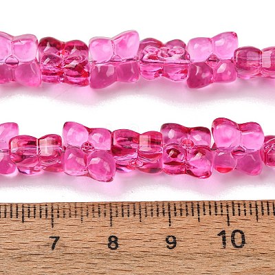 Transparent Glass Beads Strands GL-CBAAE04-01E-1