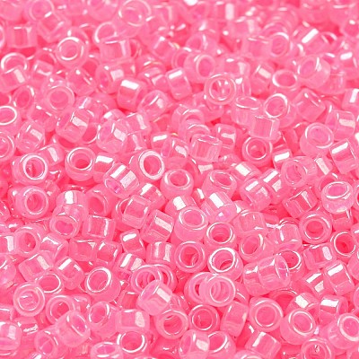Electroplate Transparent Glass Seed Beads SEED-S042-16A-04-1
