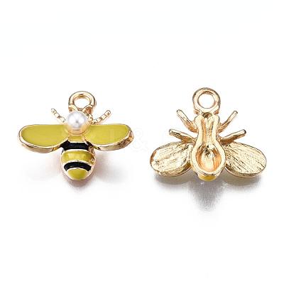 Alloy Enamel Pendants ENAM-S119-010B-1