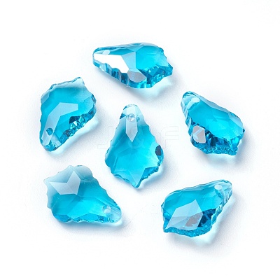 Faceted Glass Pendants GLAA-F068-C11-01-1