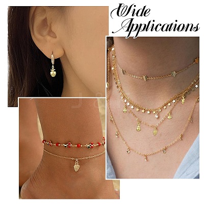 15Pcs 5 Styles Mixed Shapes Brass Pendants KK-CJ0004-44-1