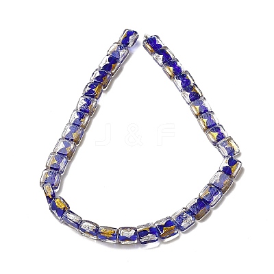 Handmade Gold Foil and Silver Foil Lampwork Beads FOIL-C001-01A-06-1