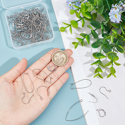 304 Stainless Steel Earring Hooks STAS-UN0001-33P-1