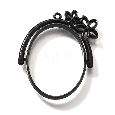 Alloy Open Back Bezel Pendants PALLOY-I223-14EB-1