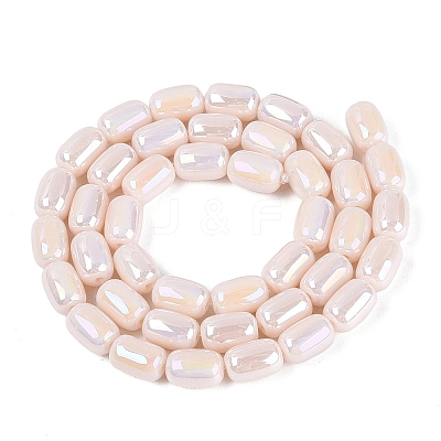 Electroplate Opaque Glass Beads Strands EGLA-Q132-03B-C02-1