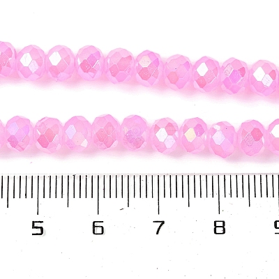Baking Electroplate Glass Beads Strands LS-DGLA-A039-J6MM-B09-1