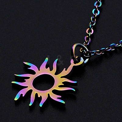 201 Stainless Steel Pendants Necklaces LS-NJEW-S105-JN632-1