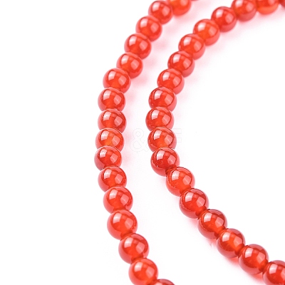 Natural Carnelian Beads Strands G-C076-4mm-2A-1