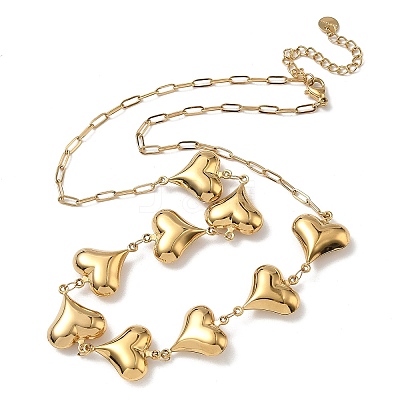 Ocean 304 Stainless Steel Link Chain Necklaces for Women LS-NJEW-A060-01E-G-1