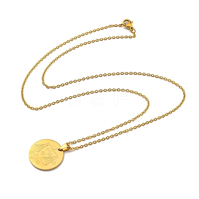 Constellation Pendant Necklaces NJEW-S422-04G-07-1