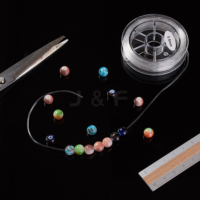 Round Japanese Elastic Crystal String EW-G008-01-0.8mm-1