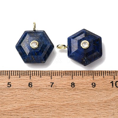 Dyed Natural Lapis Lazuli Pendants G-P588-02G-05-1