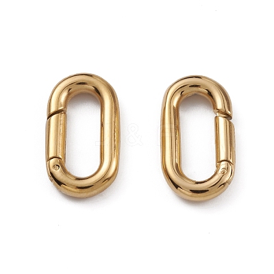 Ion Plating(IP) 304 Stainless Steel Spring Gate Rings STAS-G309-05G-1