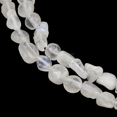 Natural Rainbow Moonstone Beads Strands G-Q060-D12-1