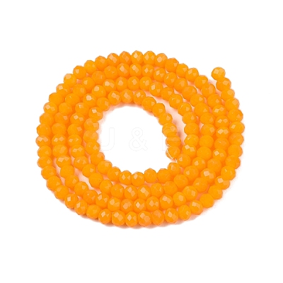Opaque Solid Color Imitation Jade Glass Beads Strands EGLA-A044-P2mm-D29-1