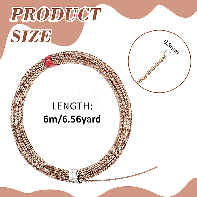 6M Copper Beading Wire for Jewelry Making CWIR-WH0026-01A-RGP-1