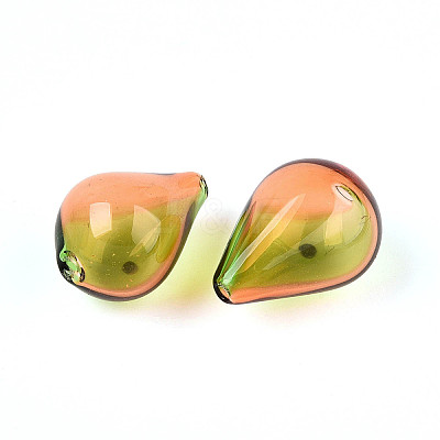 Transparent Handmade Blown Glass Globe Beads GLAA-T012-05K-01-1