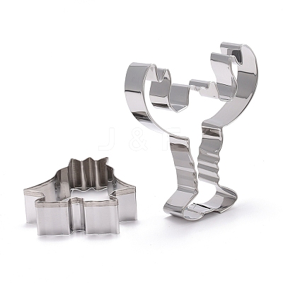 Non-Tarnish Stainless Steel Sea World Mixed Pattern Cookie Candy Food Cutters Molds DIY-H142-08P-1