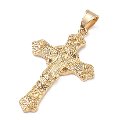 304 Stainless Steel Big Pendants SA-CBA29A1-06G-B-1