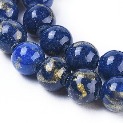 Natural Mashan Jade Beads Strands G-F670-A15-6mm-1