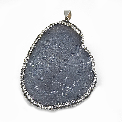 Natural Quartz Big Pendants G-S334-010A-1