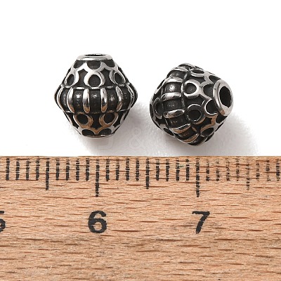 304 Stainless Steel Beads SA-CBA9DCB-06AS-1