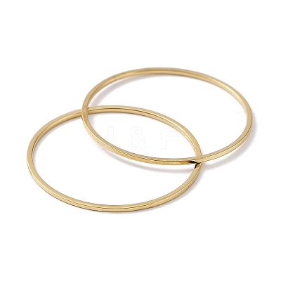 Ion Plating(IP) 304 Stainless Steel Plain Band Rings RJEW-G298-04G-1