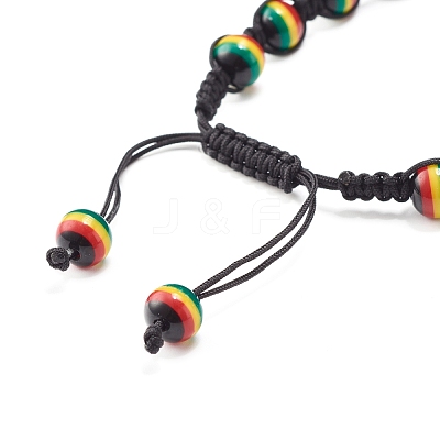 Adjustable Braided Beads Bracelets BJEW-JB07014-1