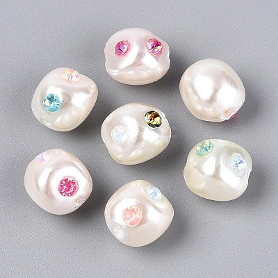 ABS Plastic Imitation Pearl Beads SACR-T017-77A-1