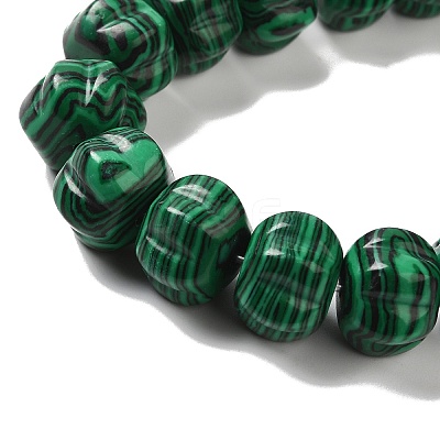 Synthetic Malachite Beads Strands G-K335-03D-1