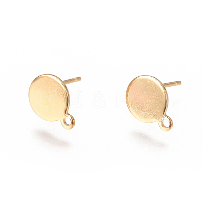 PVD Vacuum Plating 304 Stainless Steel Ear Stud Components STAS-I120-17A-G-1