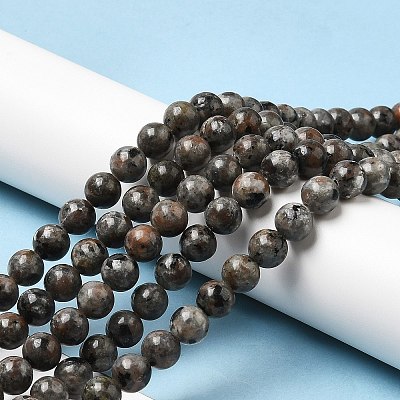 Natural Fluorescent Syenite Rock(Glow under UV Light) Beads Strands G-K340-A05-06-1