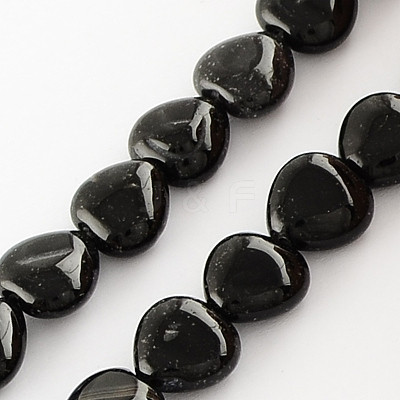 Dyed Natural Dyed & Heated Black Onyx Beads Strands X-G-R190-10-1