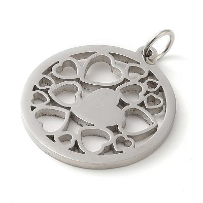 Non-Tarnish 304 Stainless Steel Pendants STAS-C086-05F-P-1