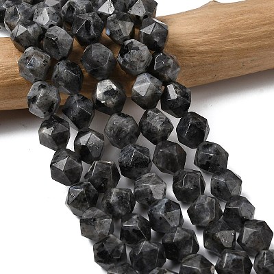 Natural Larvikite Beads Strands G-Z119-A32-03-1