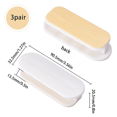 ABS Plastic Self-Stick Instant Cabinet Drawer Handle FIND-WH0053-28A-1