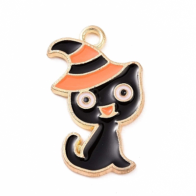 Alloy Enamel Pendants ENAM-M055-08G-1