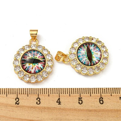 Real 18K Gold Plated Brass Pendants KK-L209-008G-07-1