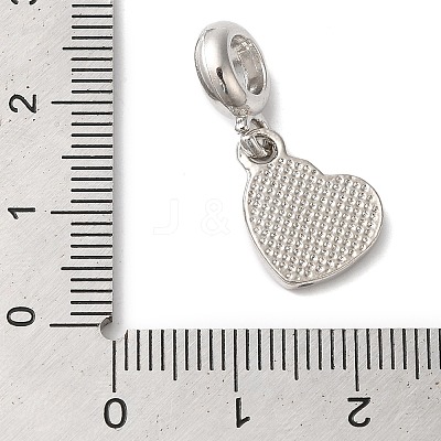 Rack Plating Alloy Light Siam Rhinestone European Dangle Charms PALLOY-S189-23P-1