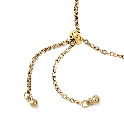 304 Stainless Steel Cable Chain Rolo Chain Bracelet Making AJEW-JB01459-01-1