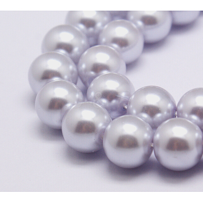 Eco-Friendly Dyed Glass Pearl Round Beads Strands HY-A002-6mm-RB004-1