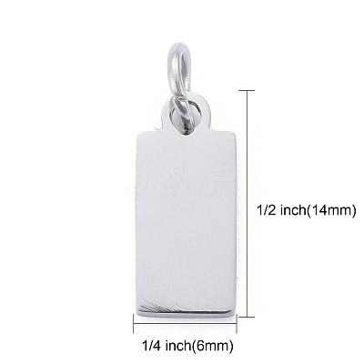 Tarnish Resistant 201 Stainless Steel Pendants STAS-S105-T633-1-6-1